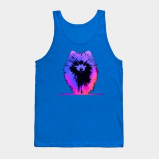 Fluffy Pomeranian Dwarf Spitz Artwork Tank Top